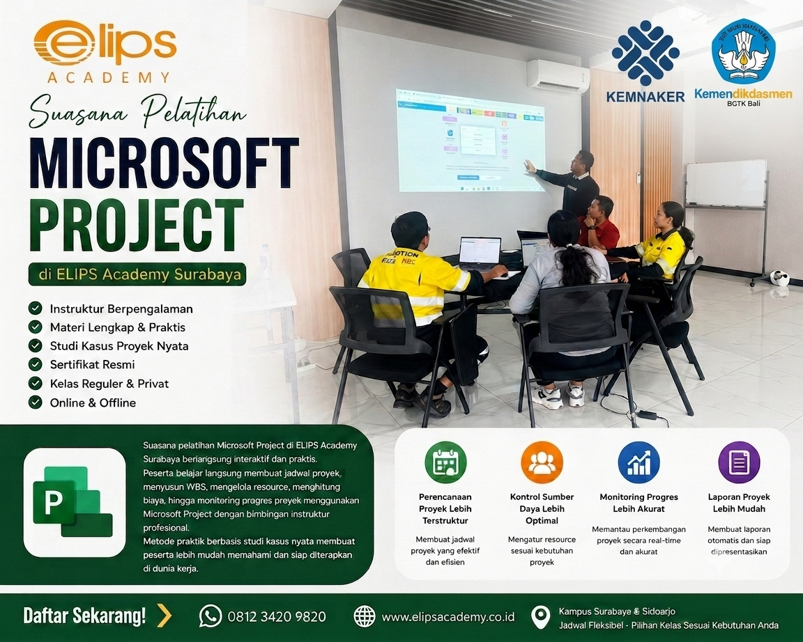 kursus microsoft project surabaya
